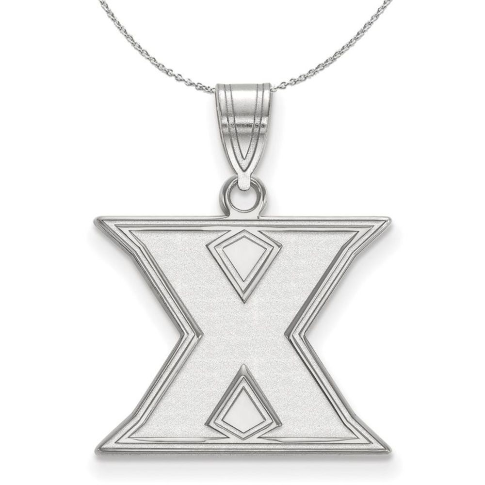 Sterling Silver Xavier U. Medium Initial X Necklace - 16 Inch